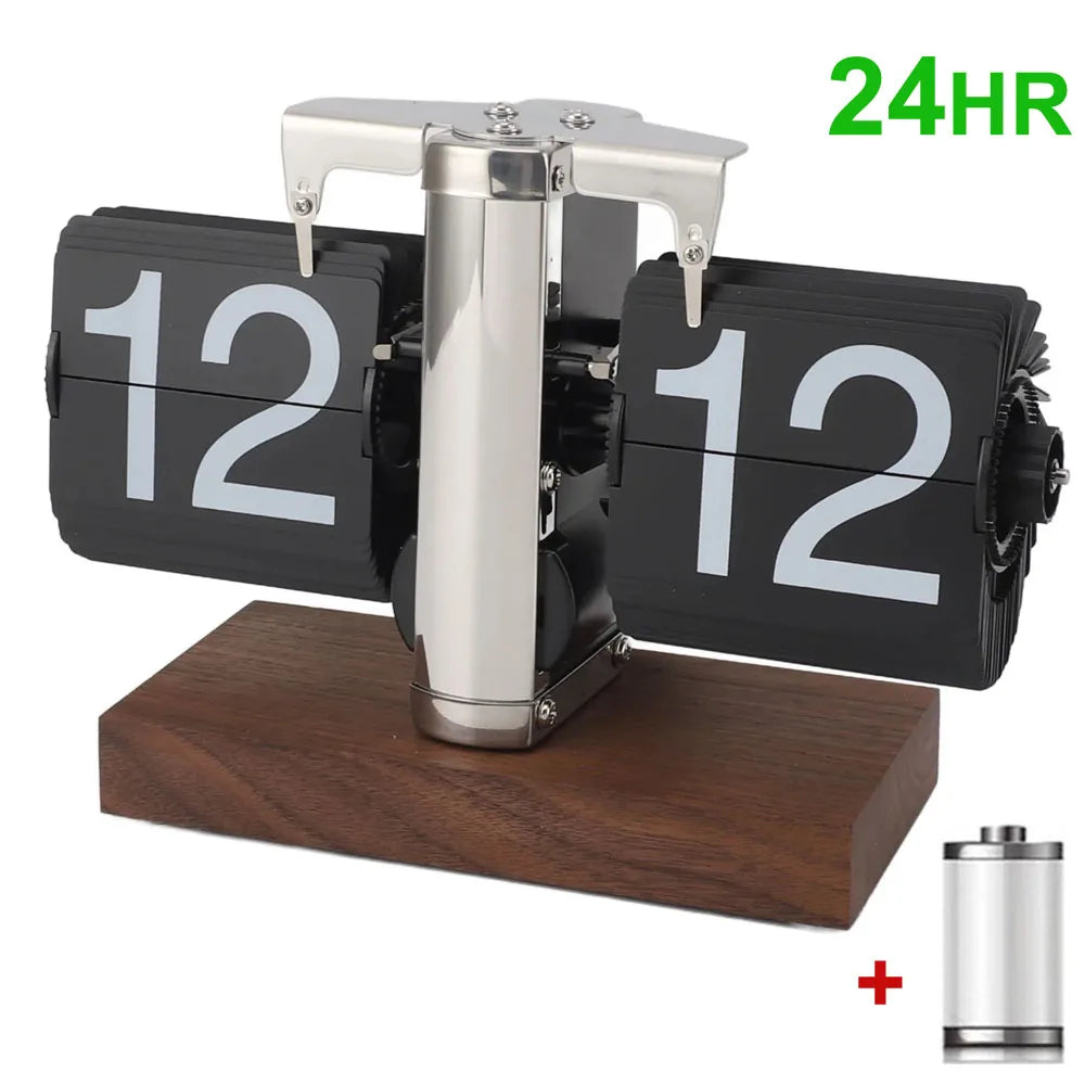 Elegant Automatic Flipping Clock - Modern Home Decor