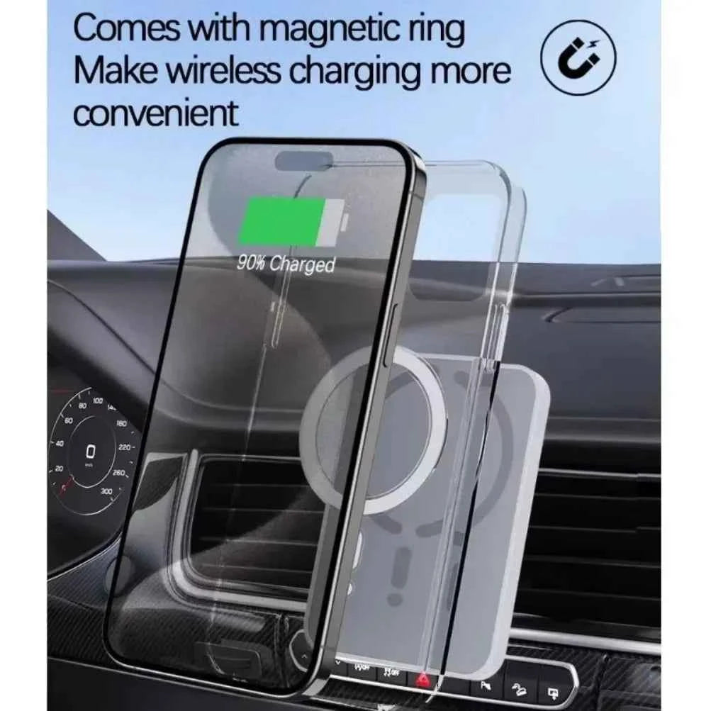 Premium Magnetic Car Mount - Wireless Charger & GPS Stand