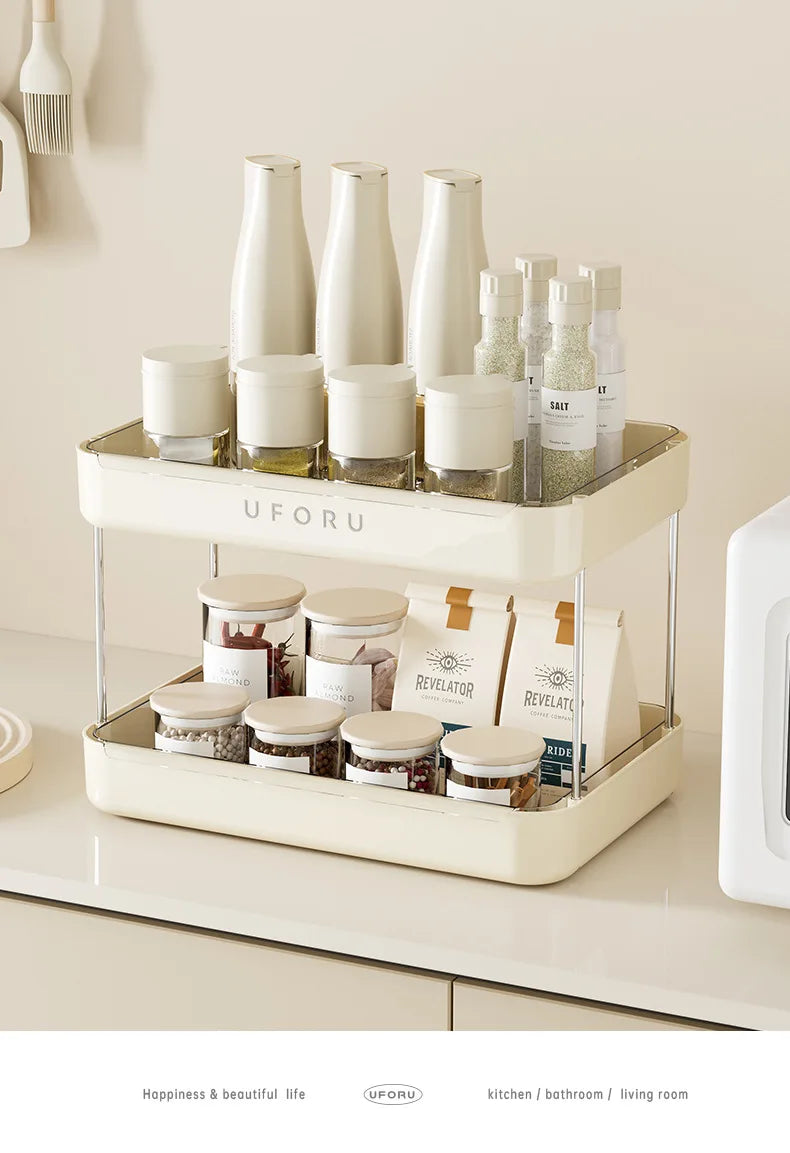 Luxury Desktop Cup Holder - Large Capacity with Drip Tray
