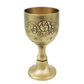 Elegant Vintage Metal Wine Glass - European Style Goblet