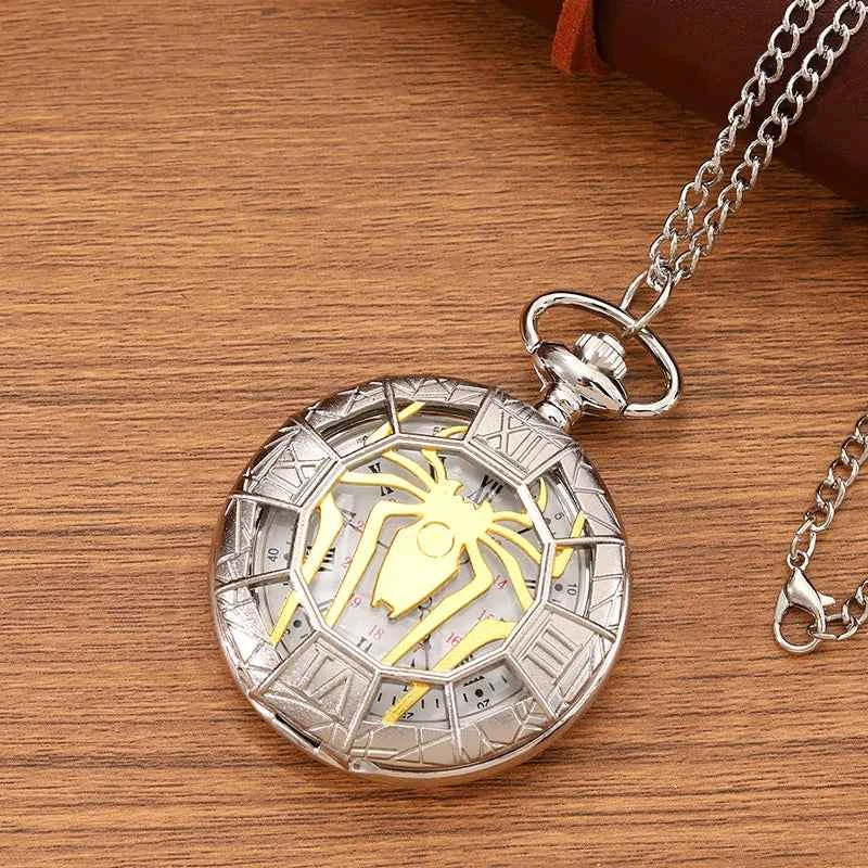 Vintage Pocket Watch - Antique Skeleton Spider Roman Numerals
