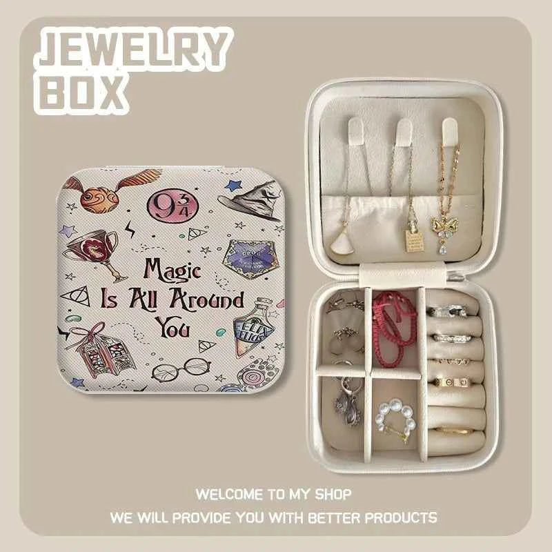 Compact Mini Jewelry Storage Box - Portable Travel Organizer