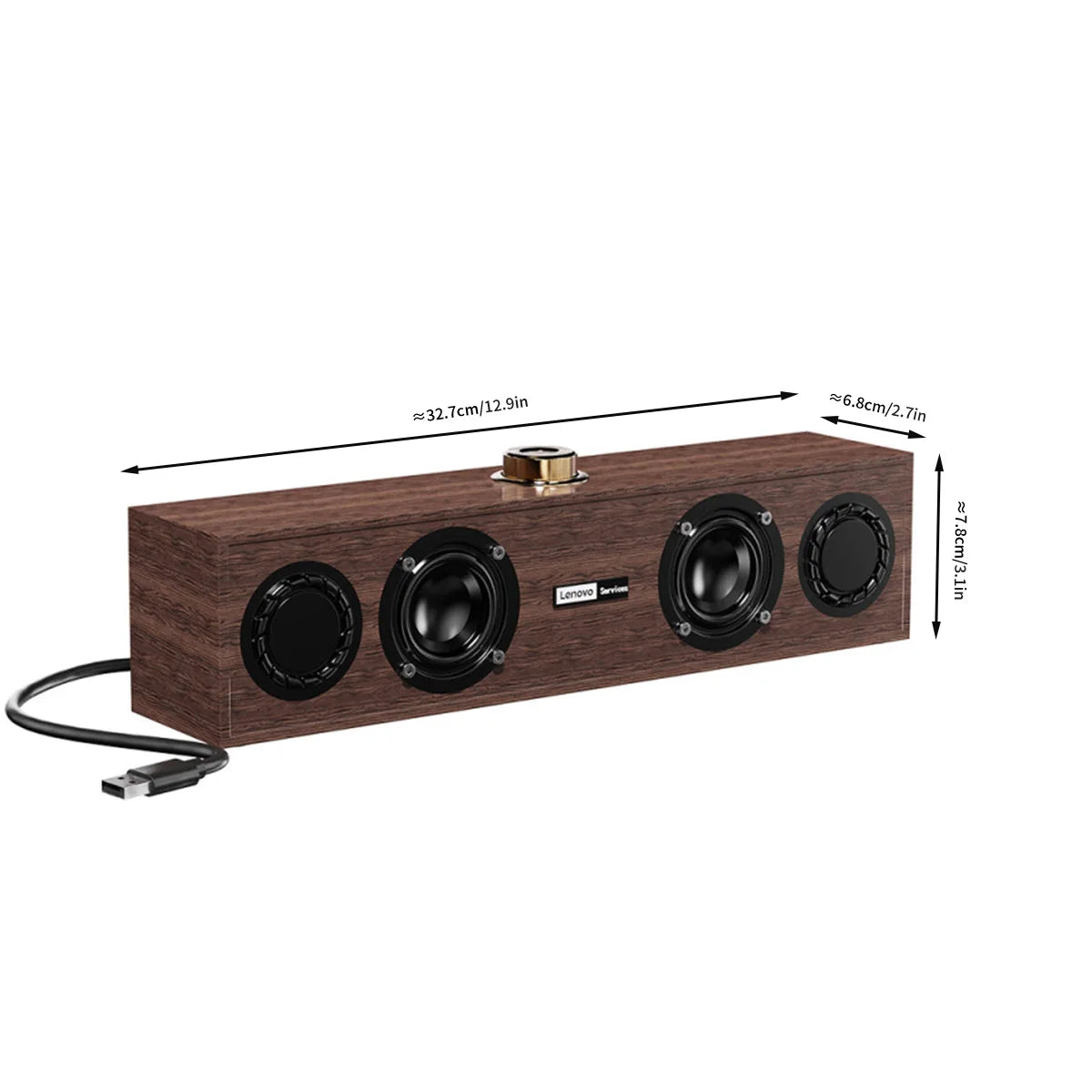 Retro Bluetooth Speaker - Wireless Wood Desktop Audio