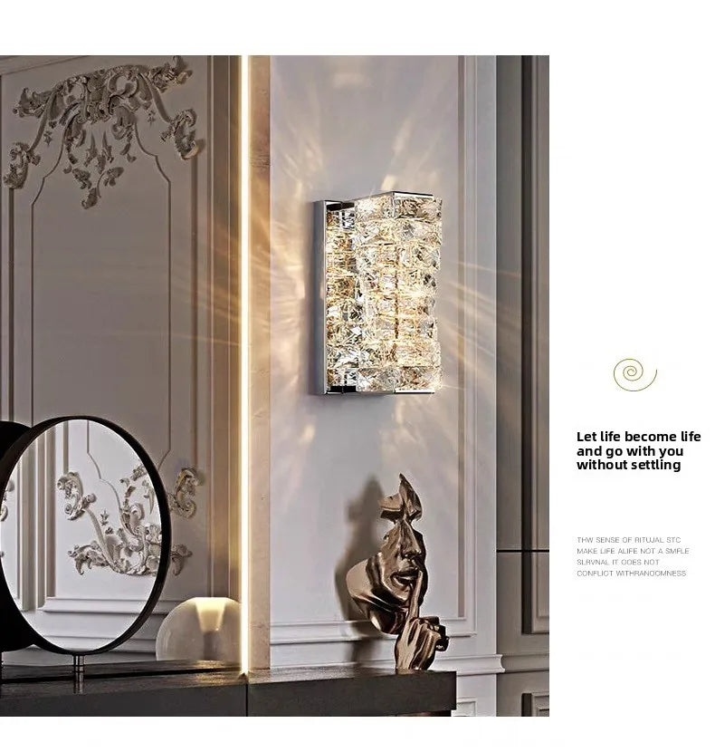 Elegant Luxury Crystal Wall Lamp - Modern Minimalist Design