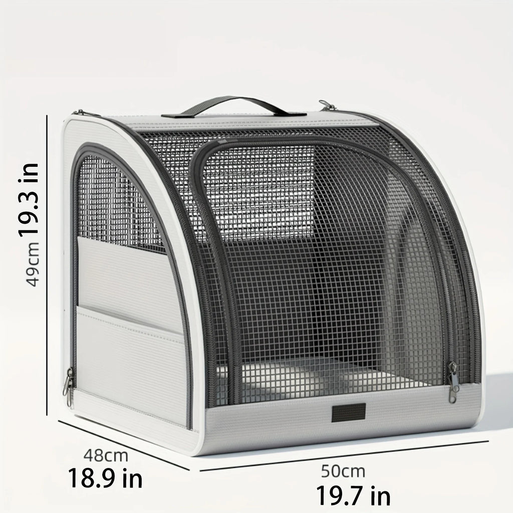 Premium Portable Pet Car Seat - Travel Comfort for Dogs & Cats