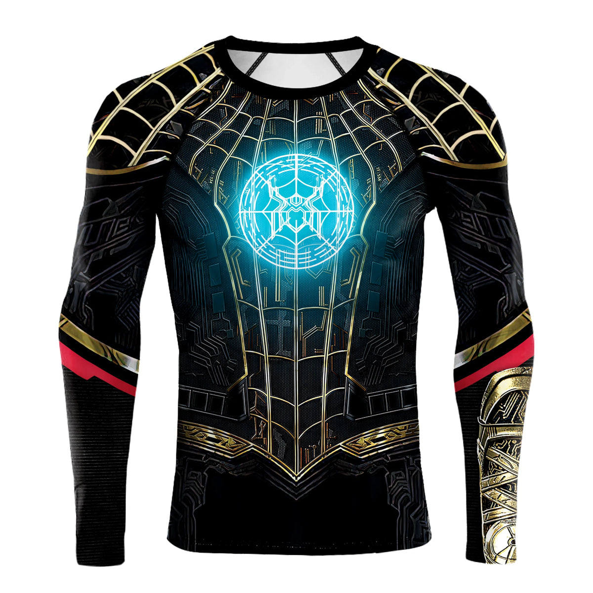 Spider Superhero Long Sleeve Compression Shirt - Premium Cosplay