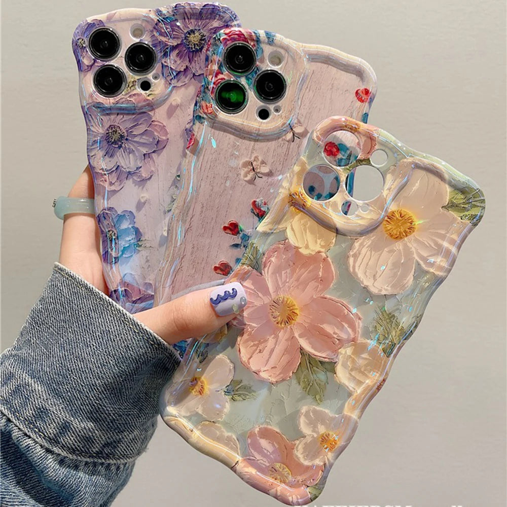 Luxury Oil Painting Phone Case - Artistic Shockproof Cover