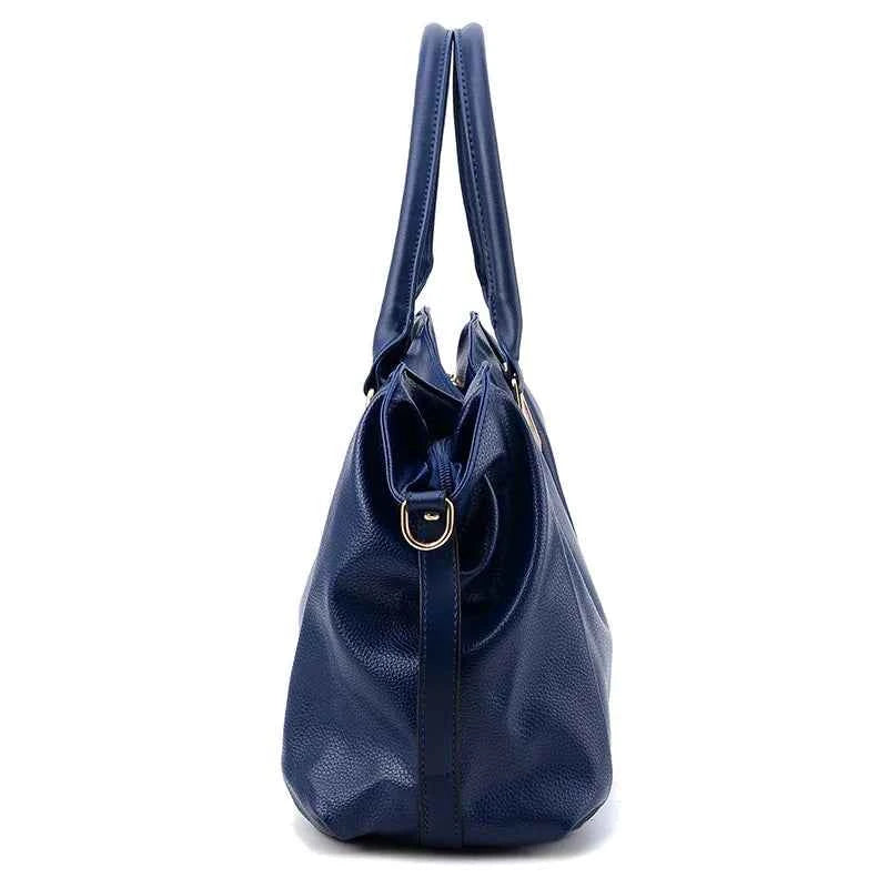 Elegant Women Shoulder Bag - Large Capacity Soft PU
