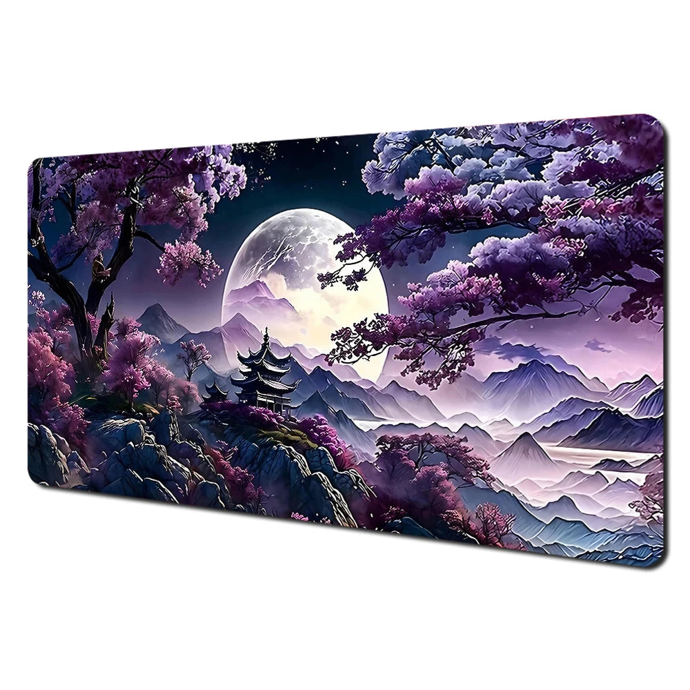 Premium Large Mouse Pad - Anti-Slip Art Landscape Desk Mat