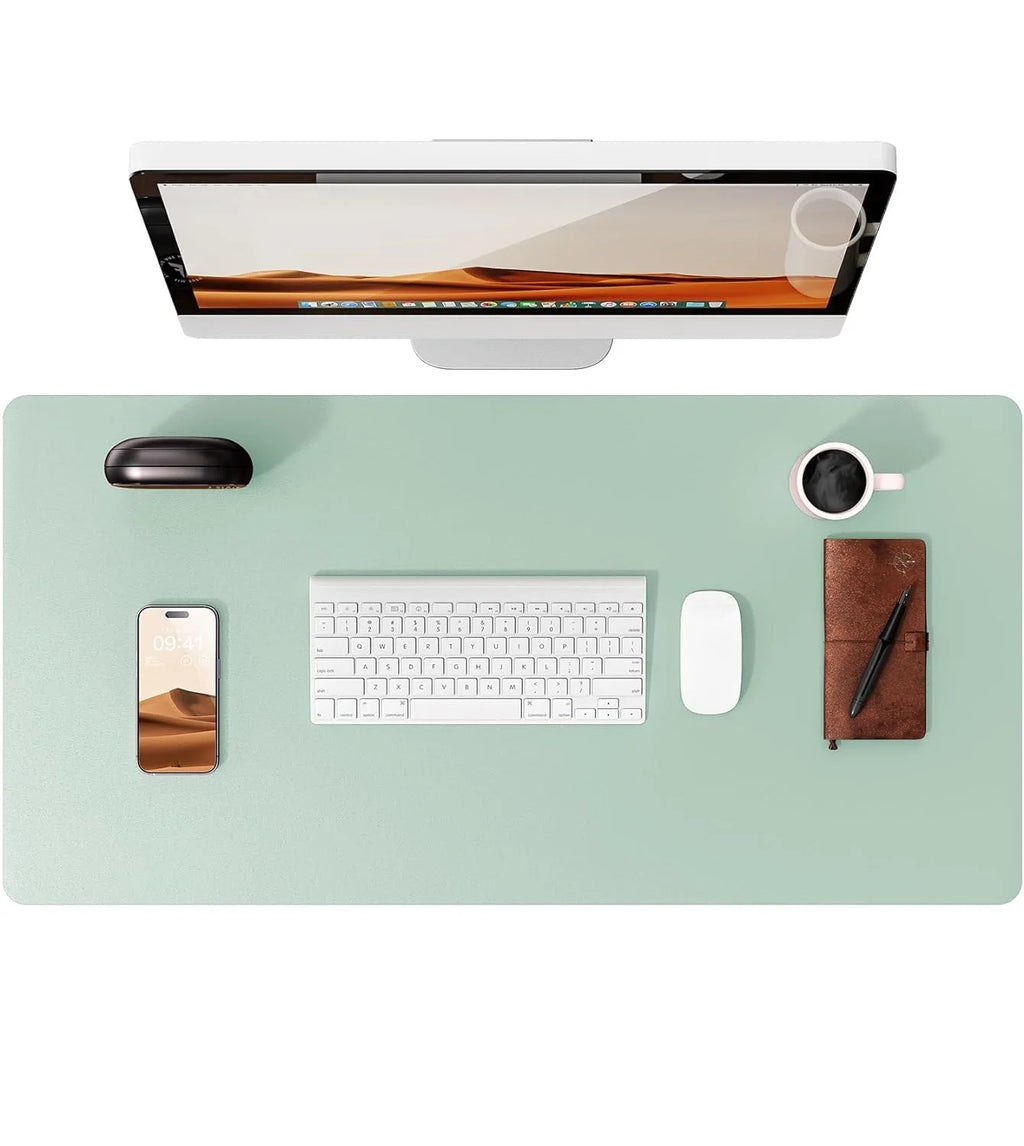 Premium Leather Desk Mat - Large Office Computer Protector