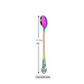 Elegant Rainbow Stainless Steel Flatware Set - Vintage Style