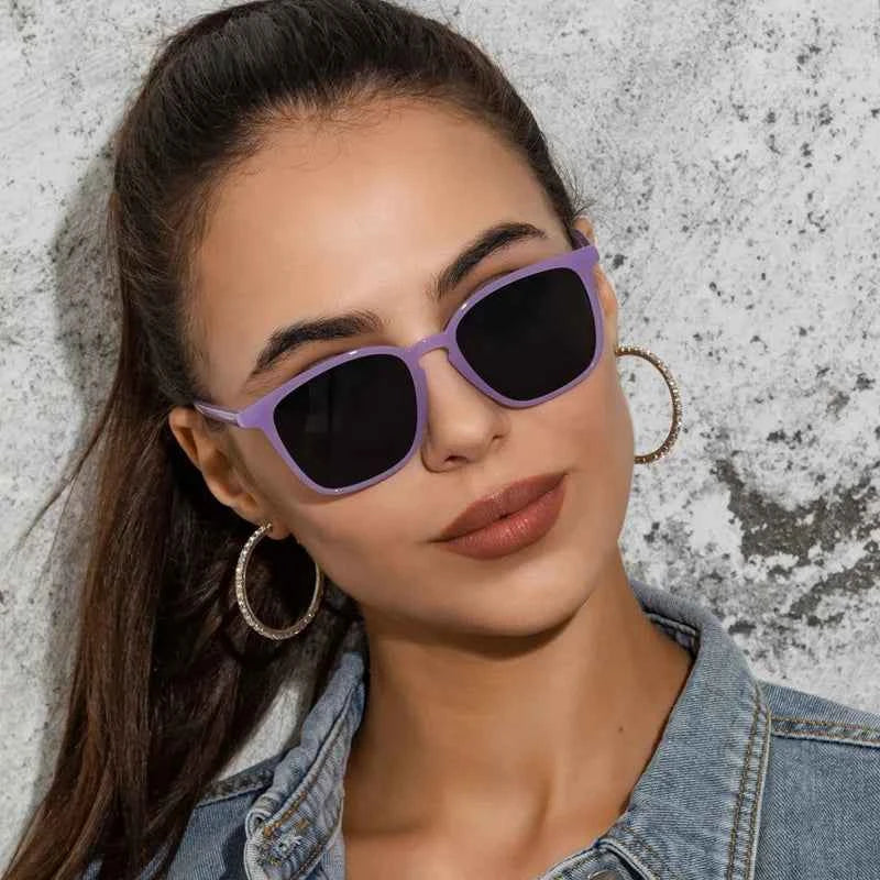 Vintage Square Sunglasses - Retro Designer Luxury Shades