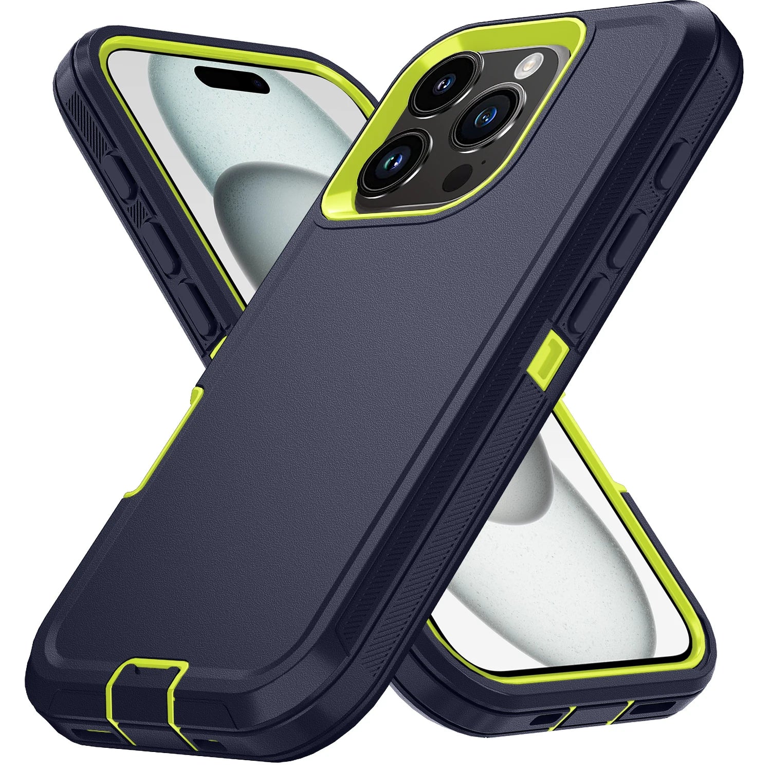 Shockproof iPhone Case - multi-color hard PC+TPU defender cover for various iPhone models