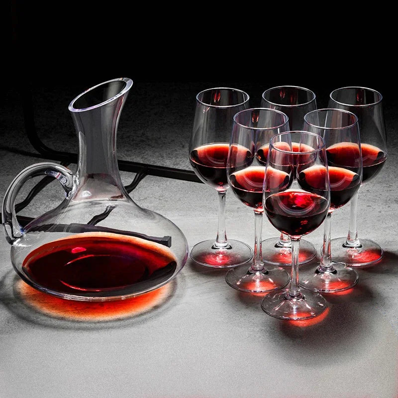 European Red Wine Glasses - Luxurious set with decanter and two or four 320ml goblets