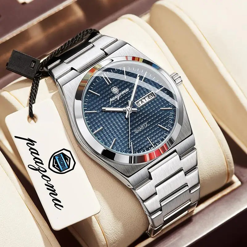 Luxury Men's Quartz Watch - Waterproof Chronograph Timepiece