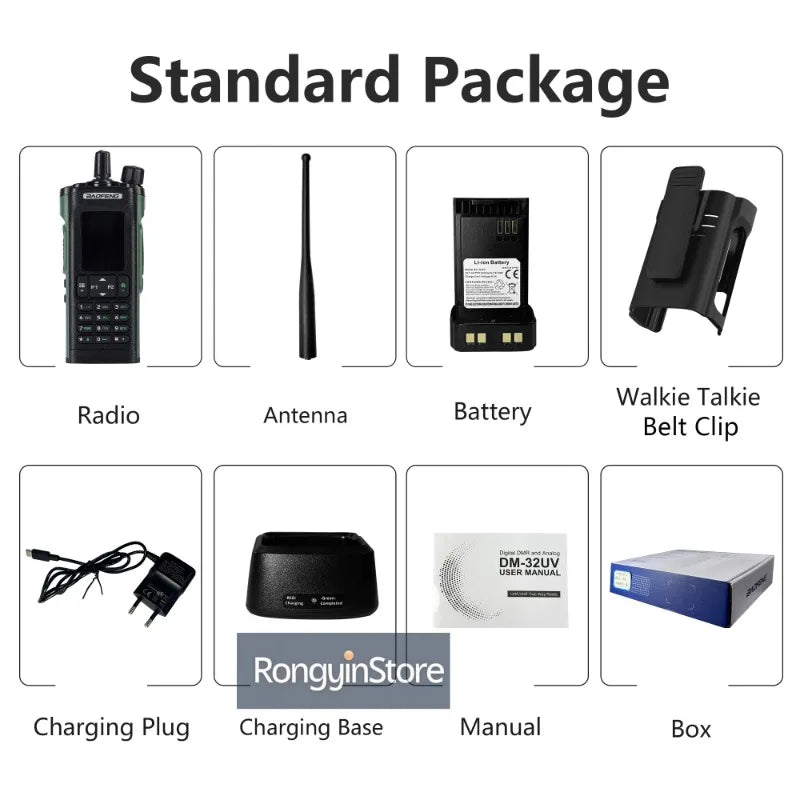 Professional Digital Walkie Talkie - 10W Dual Band DMR Radio