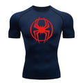 Premium Spider Graphic Compression Shirt - Quick Dry Athletic Tee