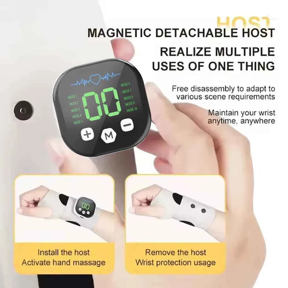 Premium EMS Electric Hand Wrist Massager - 10 Mode Vibration