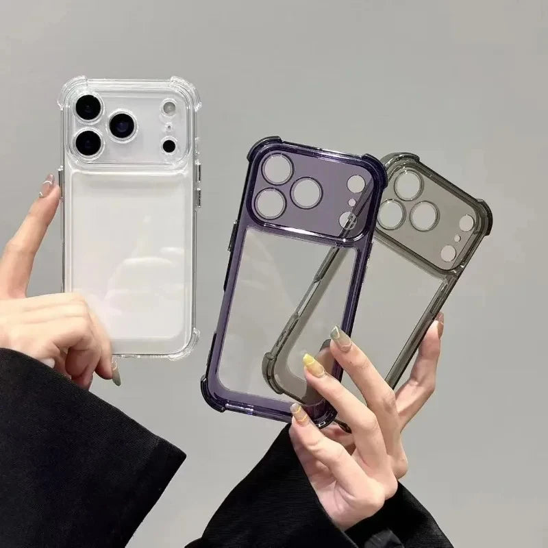 Premium Transparent iPhone Case - Shockproof Protection