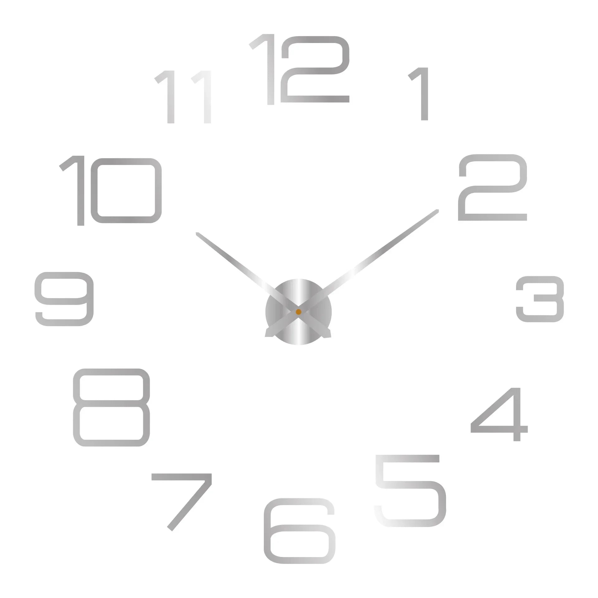 Elegant Modern Large Wall Clock - 3D DIY Quartz Design