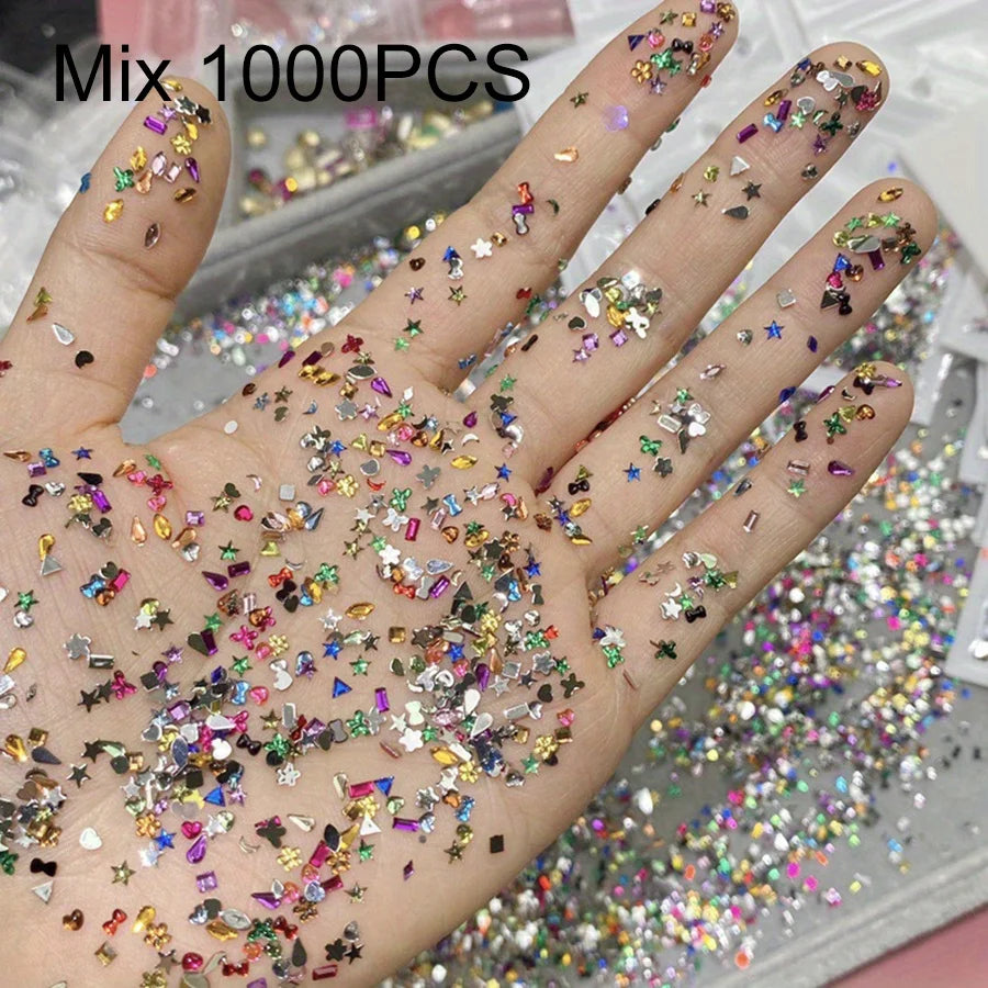 Luxury Nail Art Rhinestones - Crystal Resin Flatback Diamonds