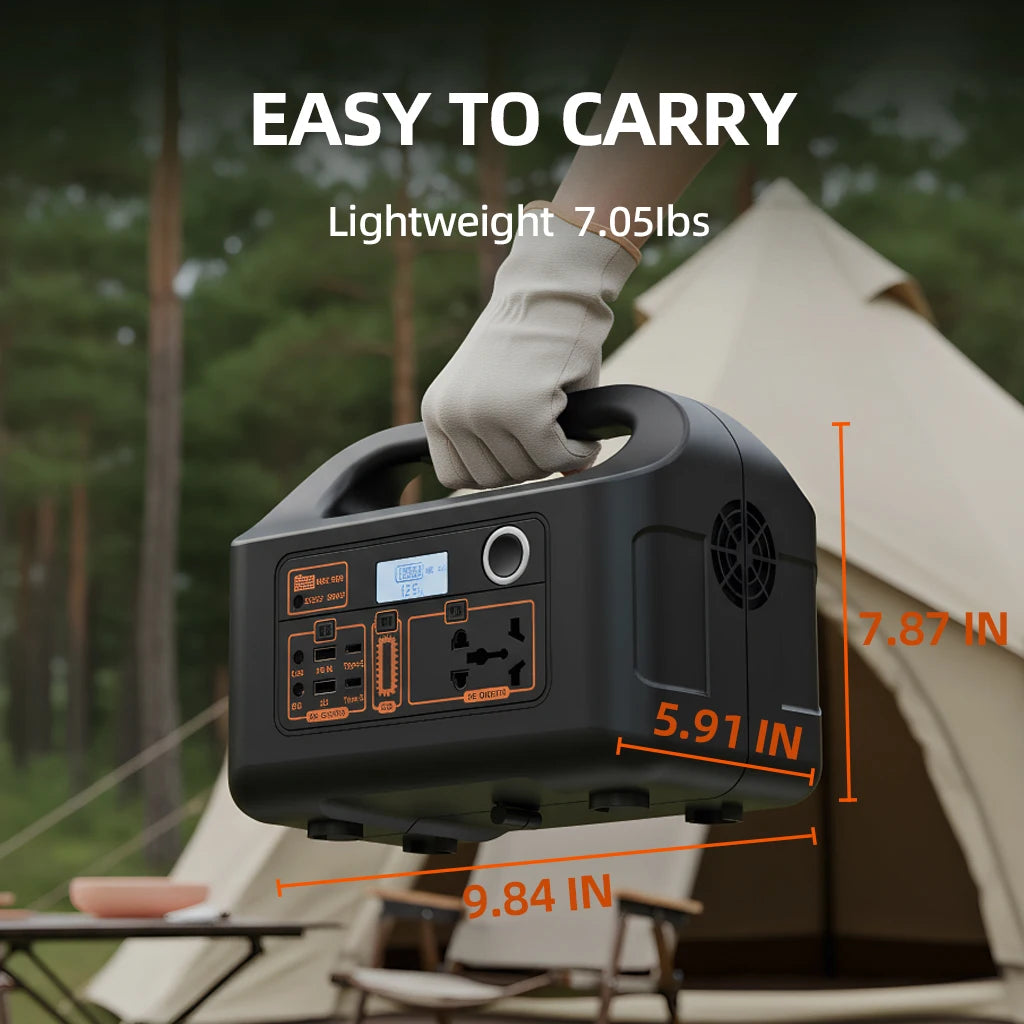 Premium 150W Portable Power Station - Solar Generator for Camping