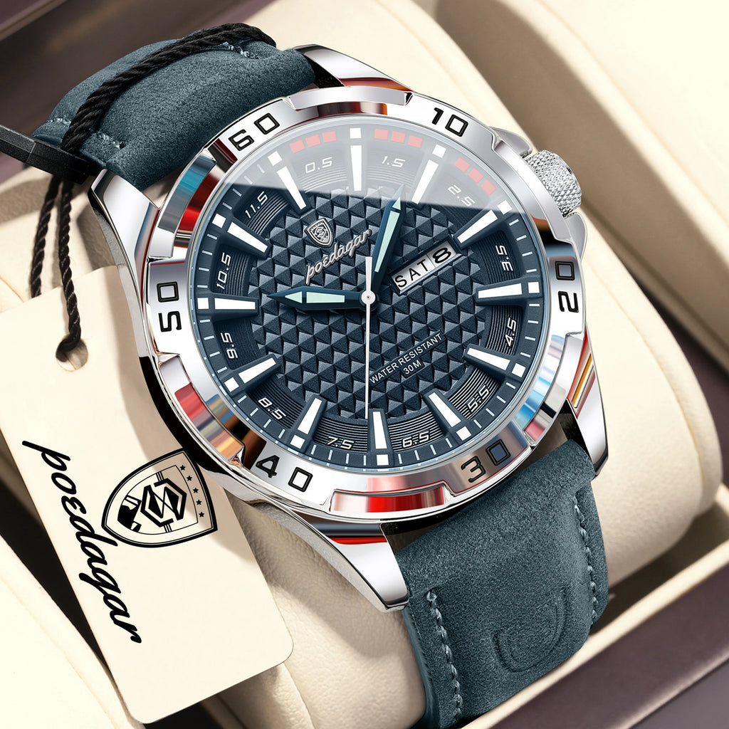 Luxury Mens Quartz Watch - Waterproof Business Wristwatch
