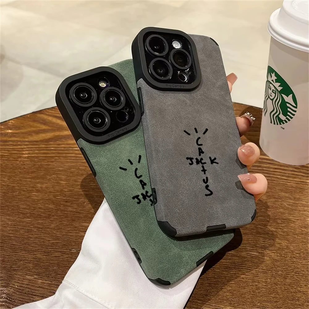 Premium Leather iPhone Case - Full Protection Flip Cover