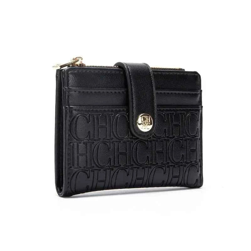 Retro Square Card Case - Luxury Folding Wallet