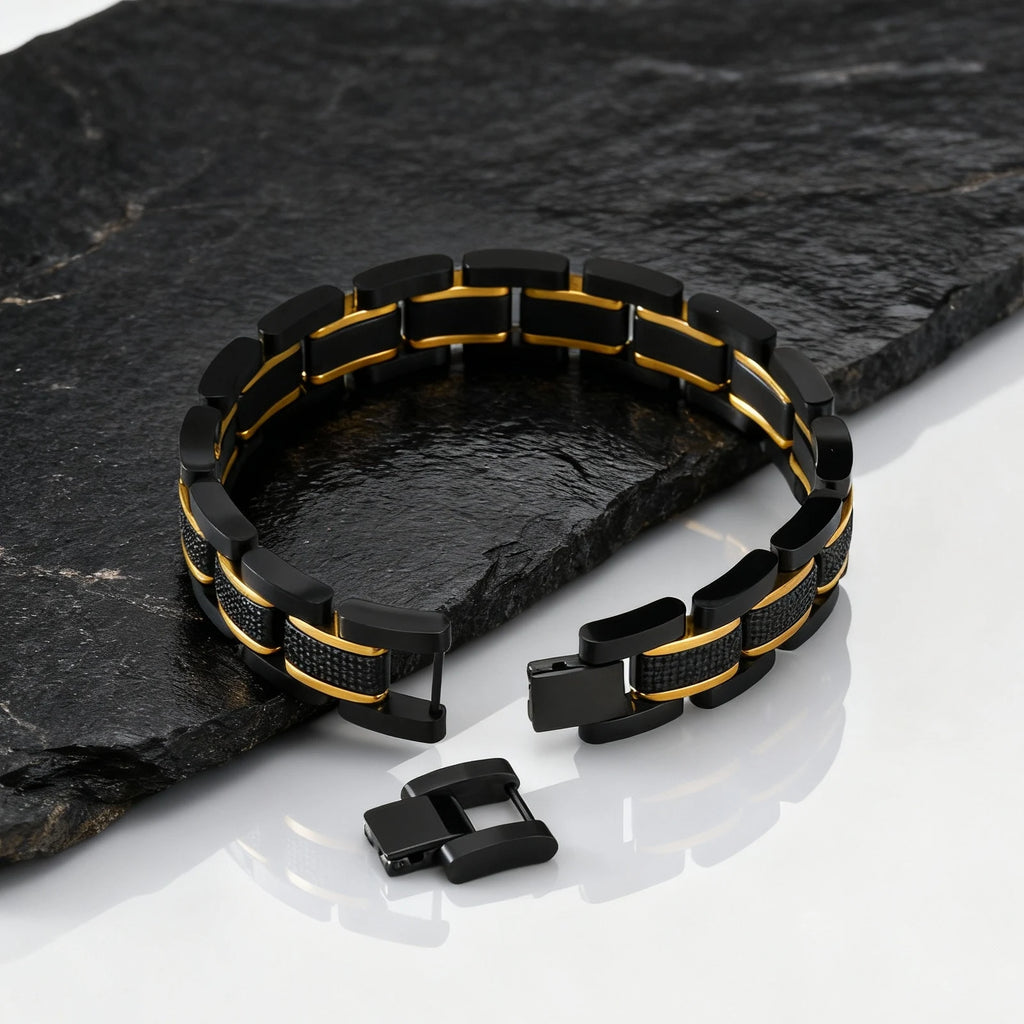 Premium Men's Chunky Stainless Steel Bracelet - 14.4MM Link