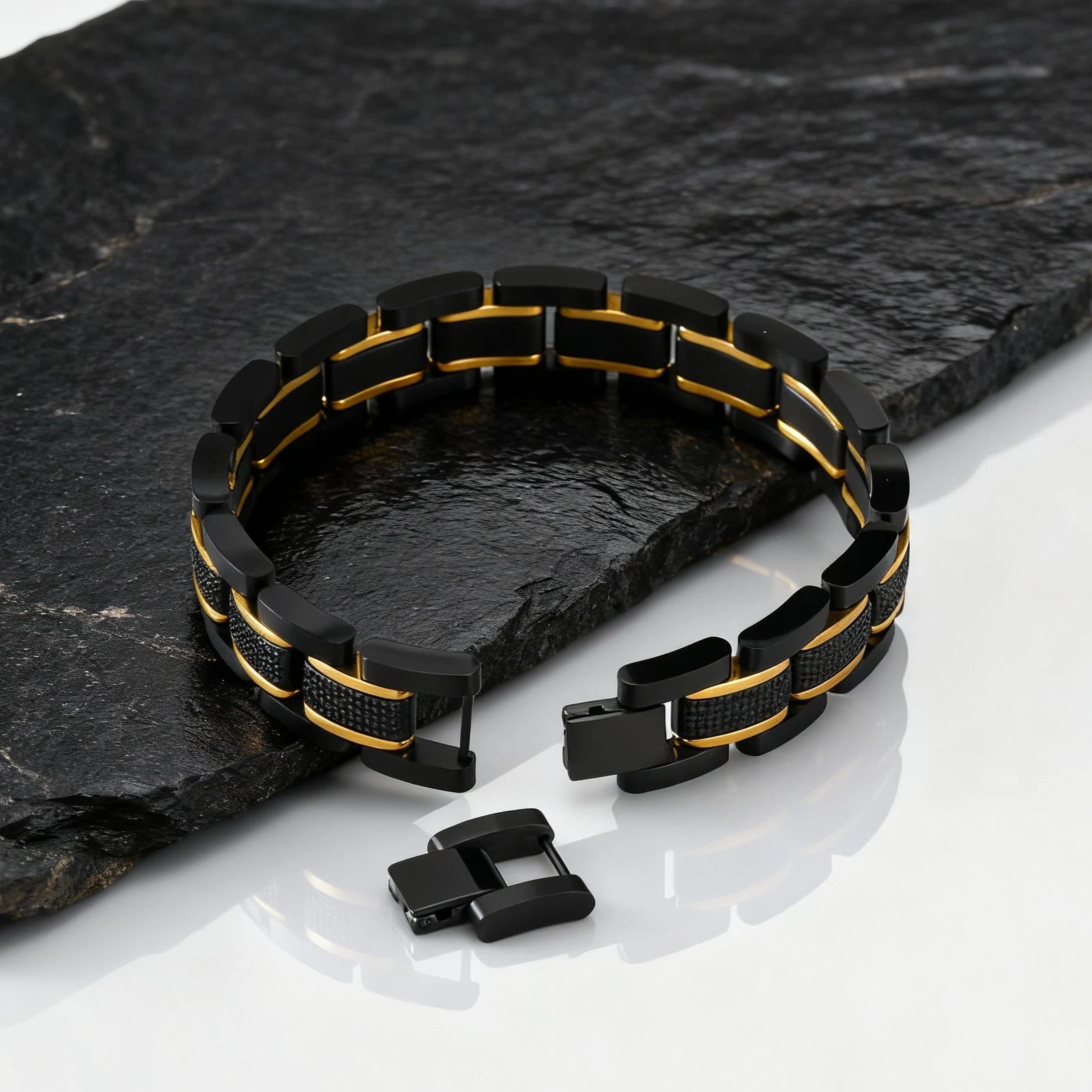Premium Men's Chunky Stainless Steel Bracelet - 14.4MM Link