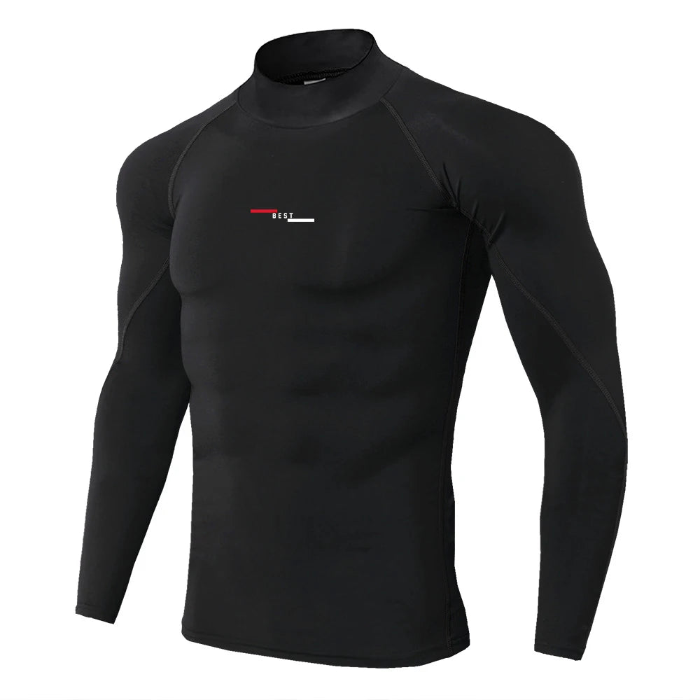 Premium Mens Compression Long Sleeve - Quick Dry Spider Print