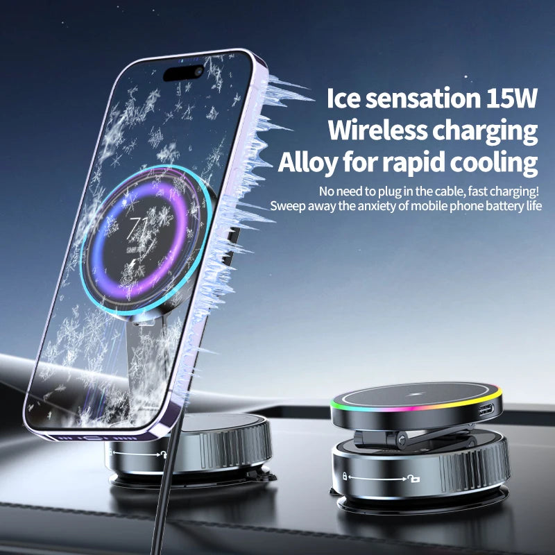 Premium Magnetic Wireless Car Charger Mount - 360° Rotatable
