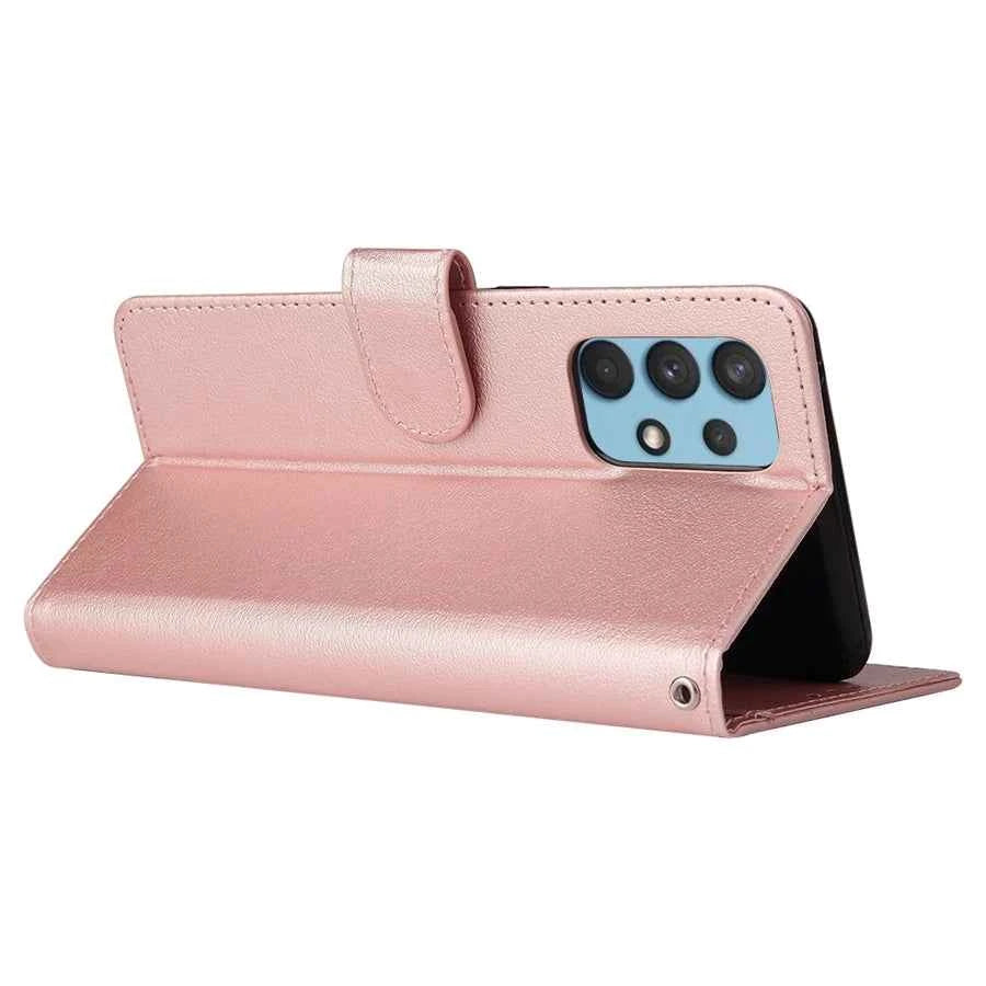 Premium Magnetic Leather Case with Card Stand for Samsung