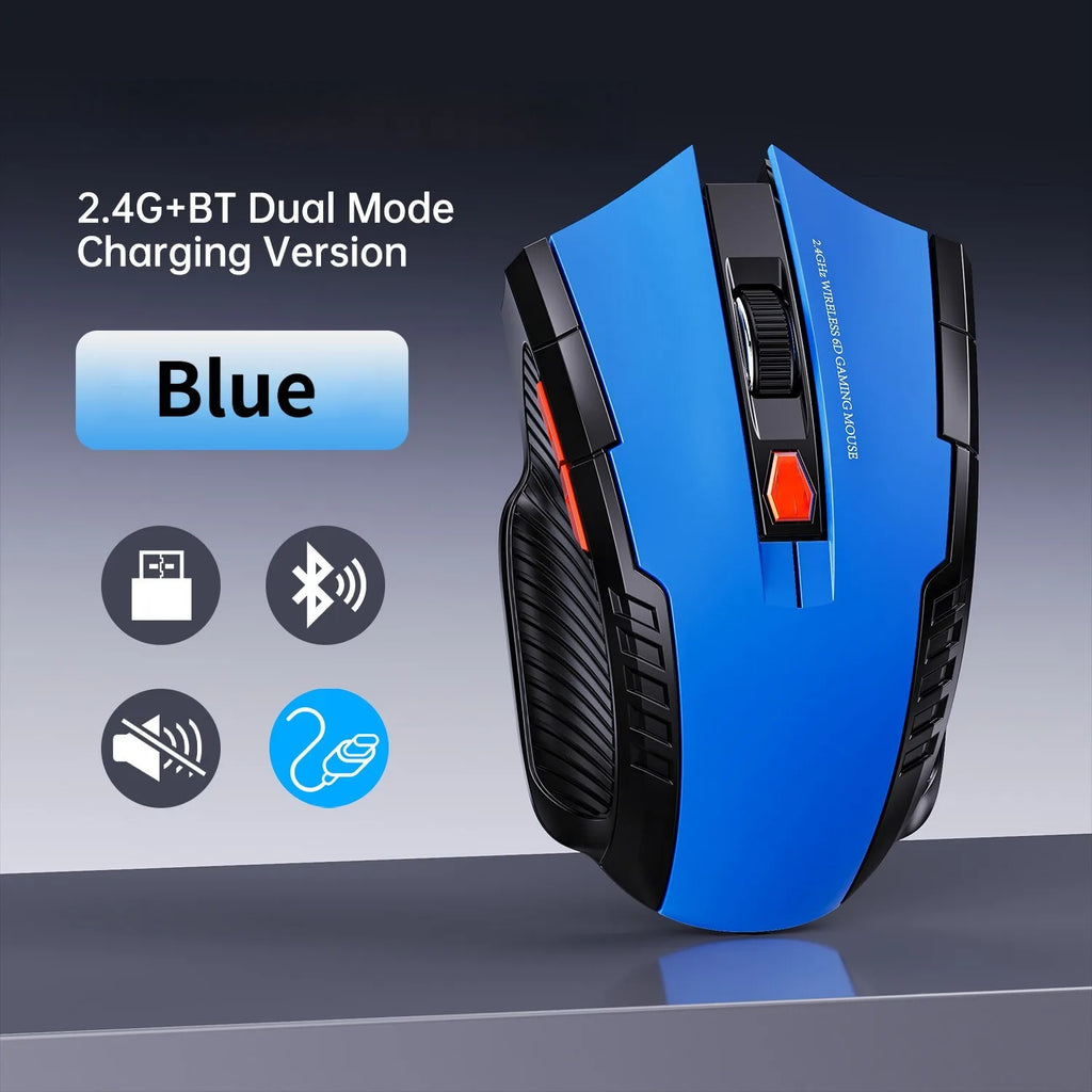 Premium Silent Wireless Mouse - 1600DPI Ergonomic Design