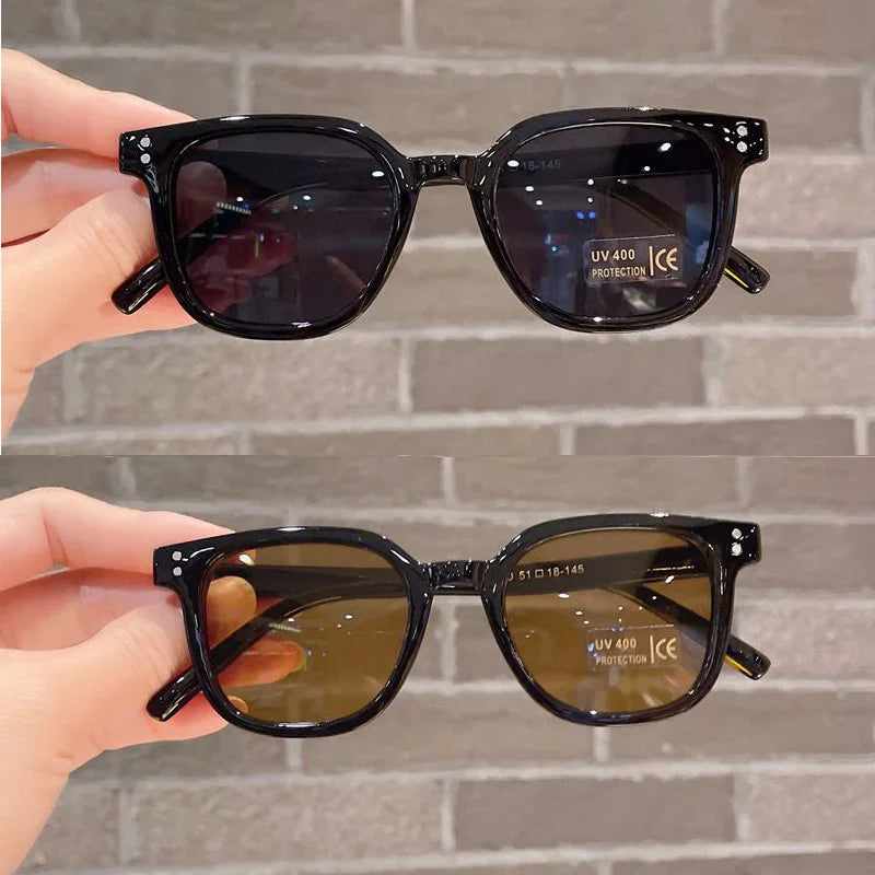 Premium Kids Sunglasses - UV400 Vintage Square Eyeglasses