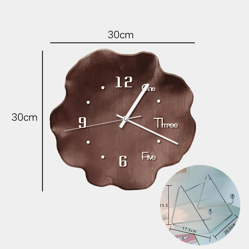 Premium Modern Silent Desk Clock - Nordic Interior Luxury