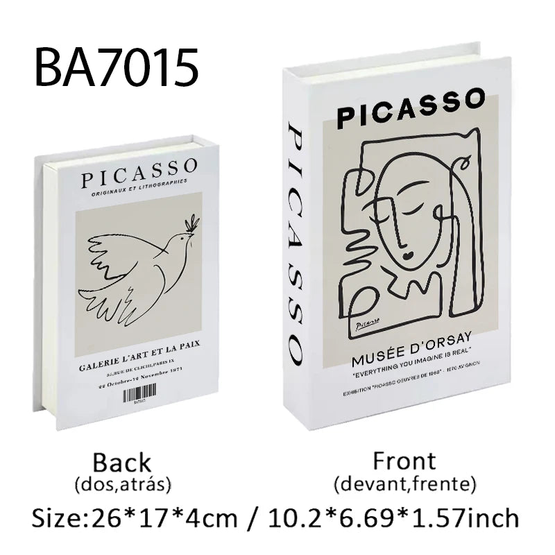 Elegant Luxury Decorative Books - Van Gogh Monet Picasso Series