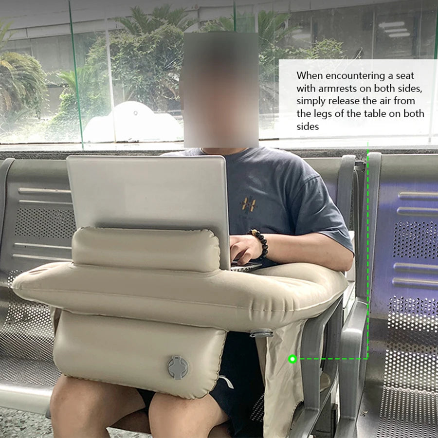 Premium Inflatable Computer Desk - Portable Home Office Solution