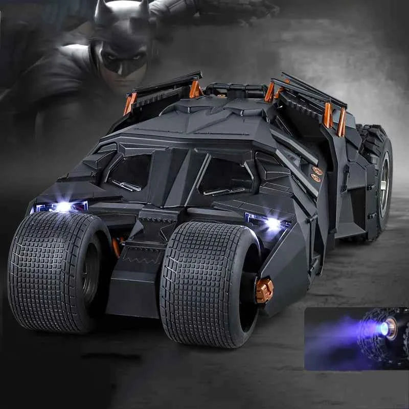 1:18 Scale Batman Batmobile Tumbler Alloy High Tech Toys Exquisite Model Diecast Metal Spray Sound Light Hobby Collect Decoratio