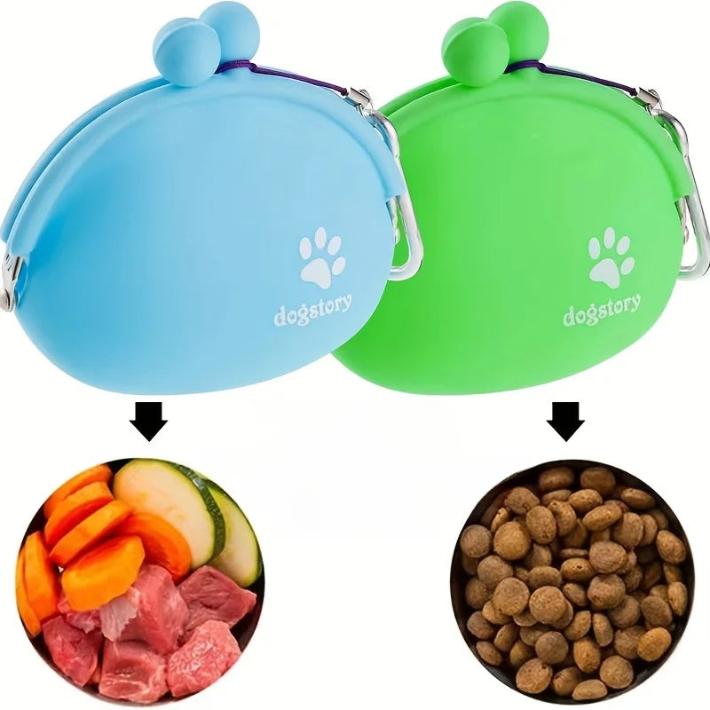 Pet Snack Bag, Outdoor Training Storage Pouch with Hook, Pet Outdoor Supply