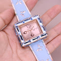 Elegant Crystal Square Watch - Rhinestone Dress Bracelet