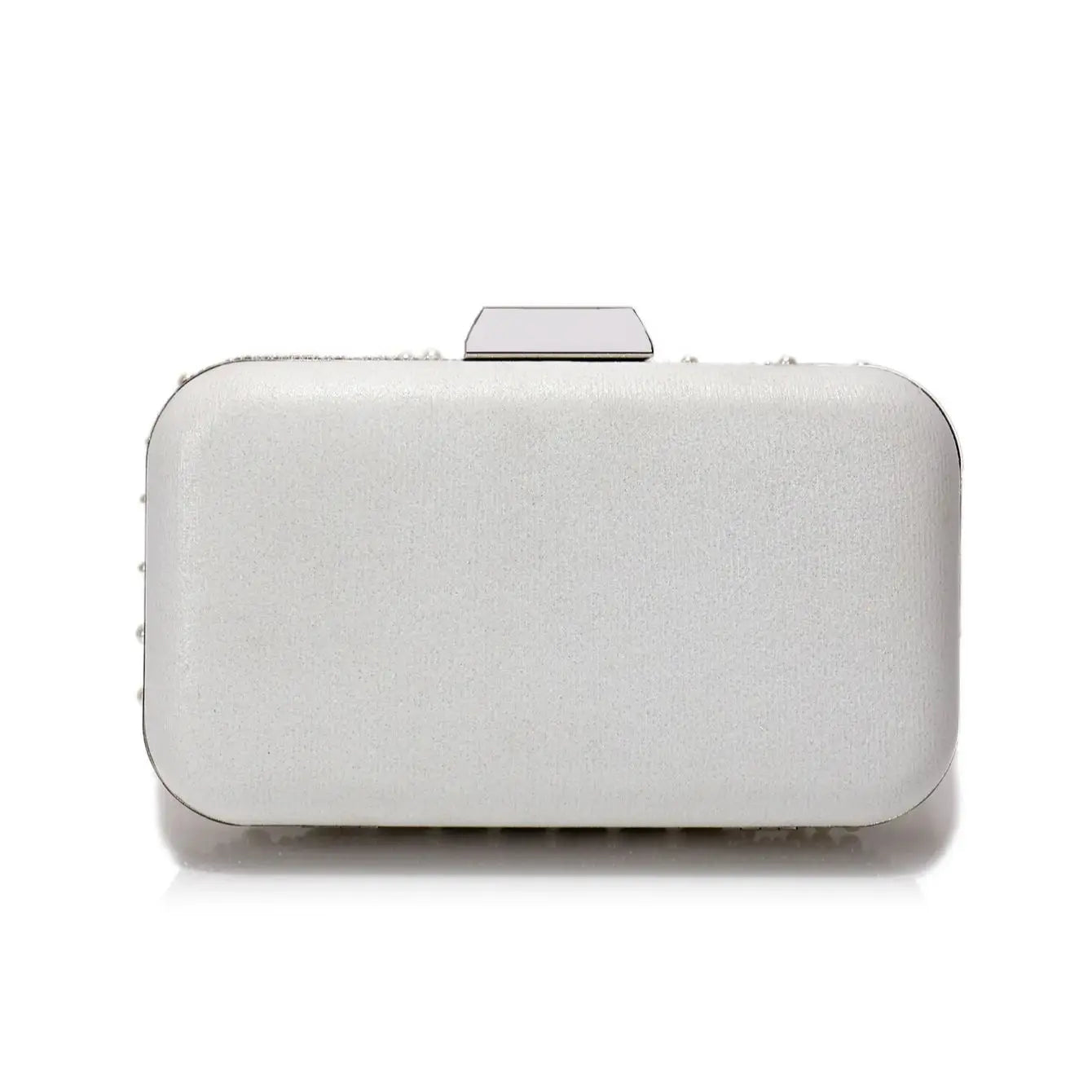 Elegant Pearl Rhinestone Bag - Luxury Evening Clutch