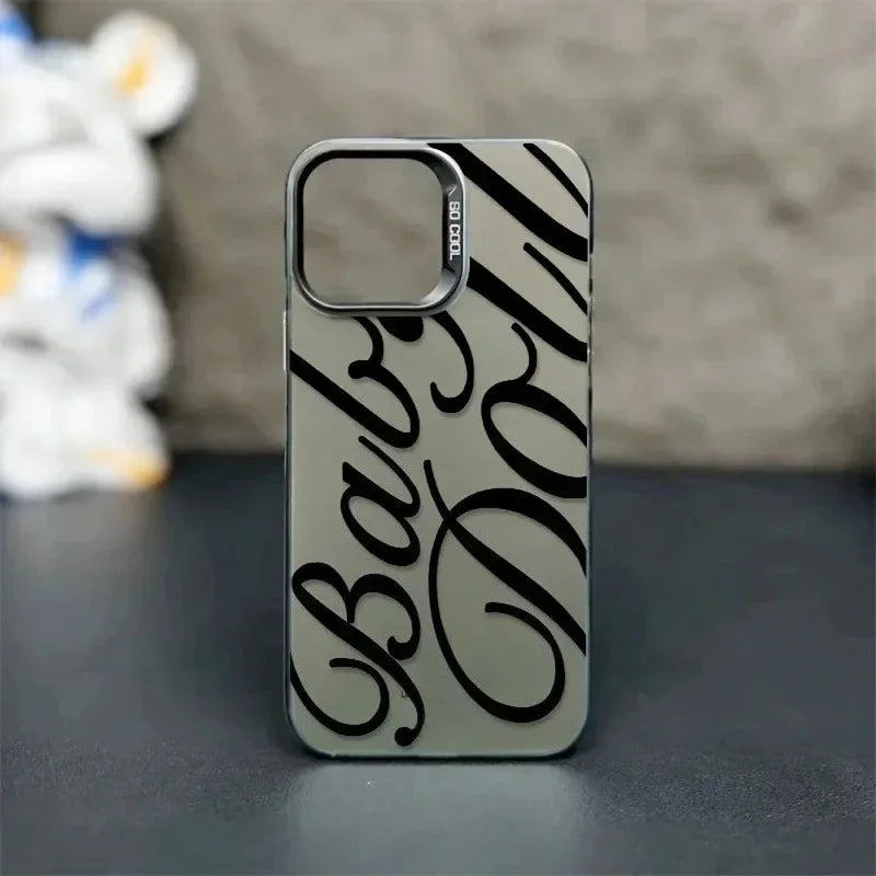 Elegant English Letters Phone Case - Premium Design