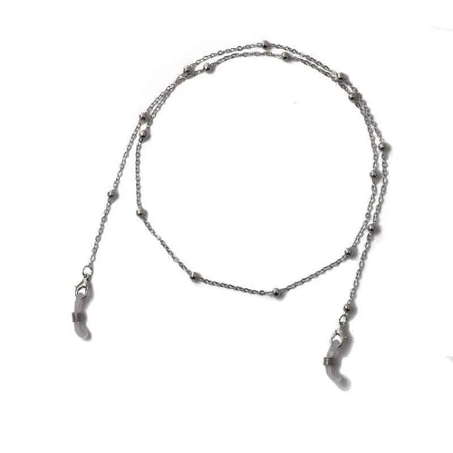 Elegant Pearl Metal Eyewear Chain - Dual-Use Mask & Glasses Holder
