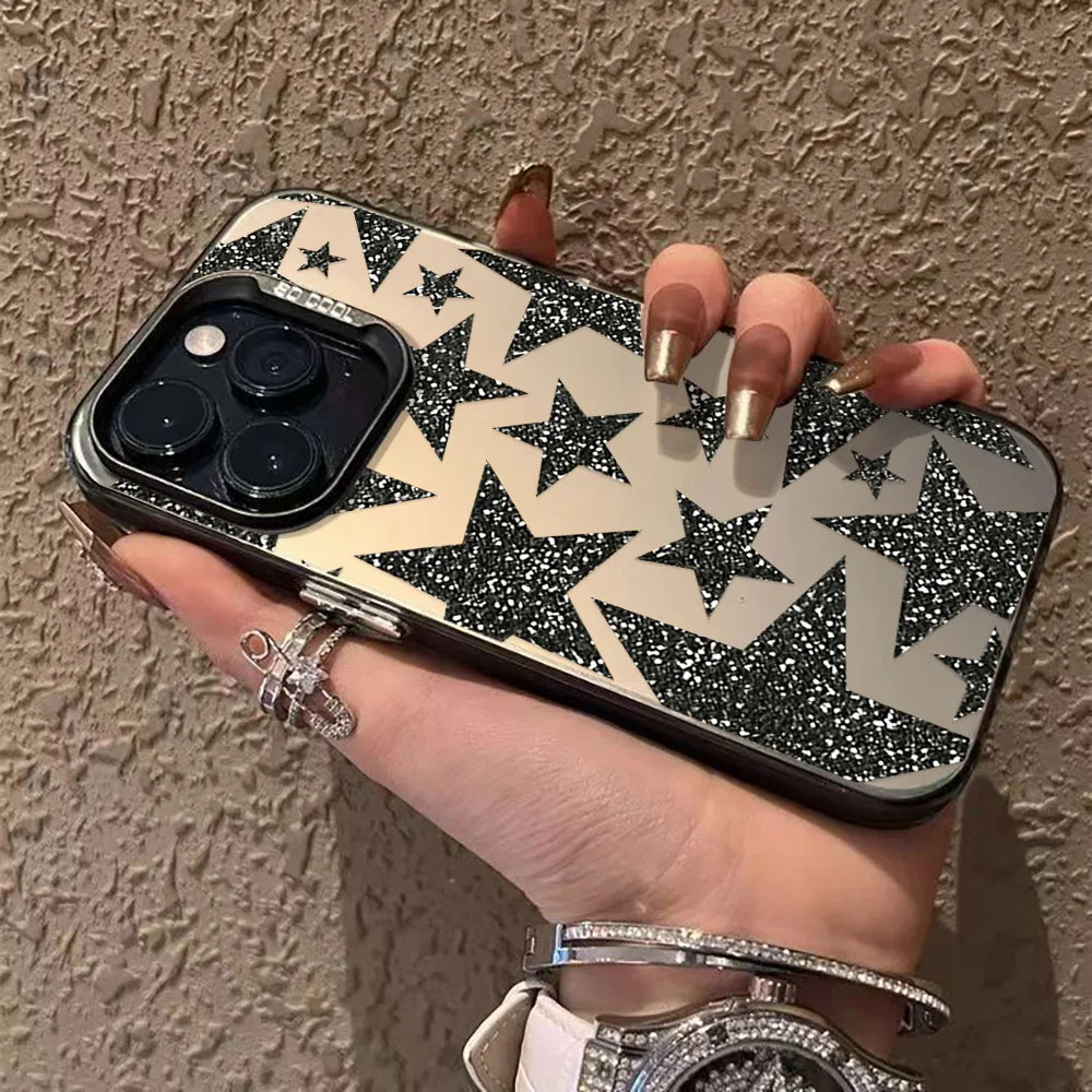 Premium Luxury iPhone Star Case - Hard Matte IMD Cover
