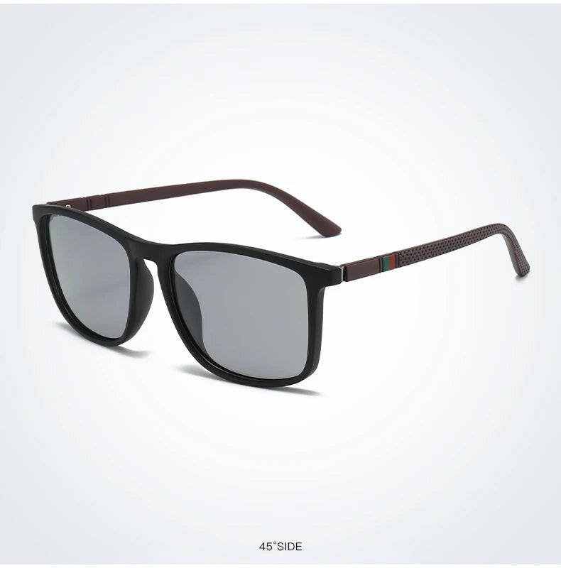 Premium Vintage Square Sunglasses - Photochromic & UV Protected