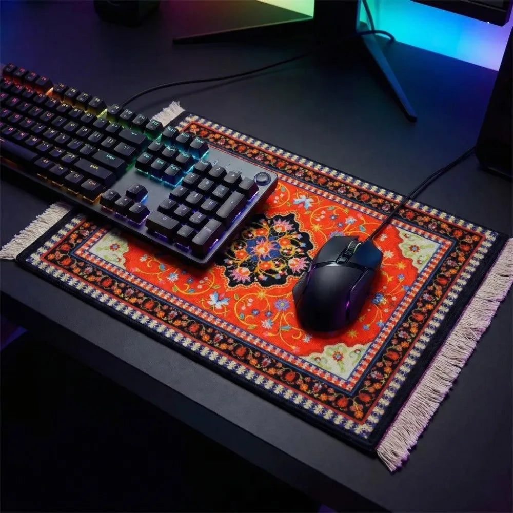 Elegant Persian Mouse Pad - Anti-slip Rubber Base Desk Mat