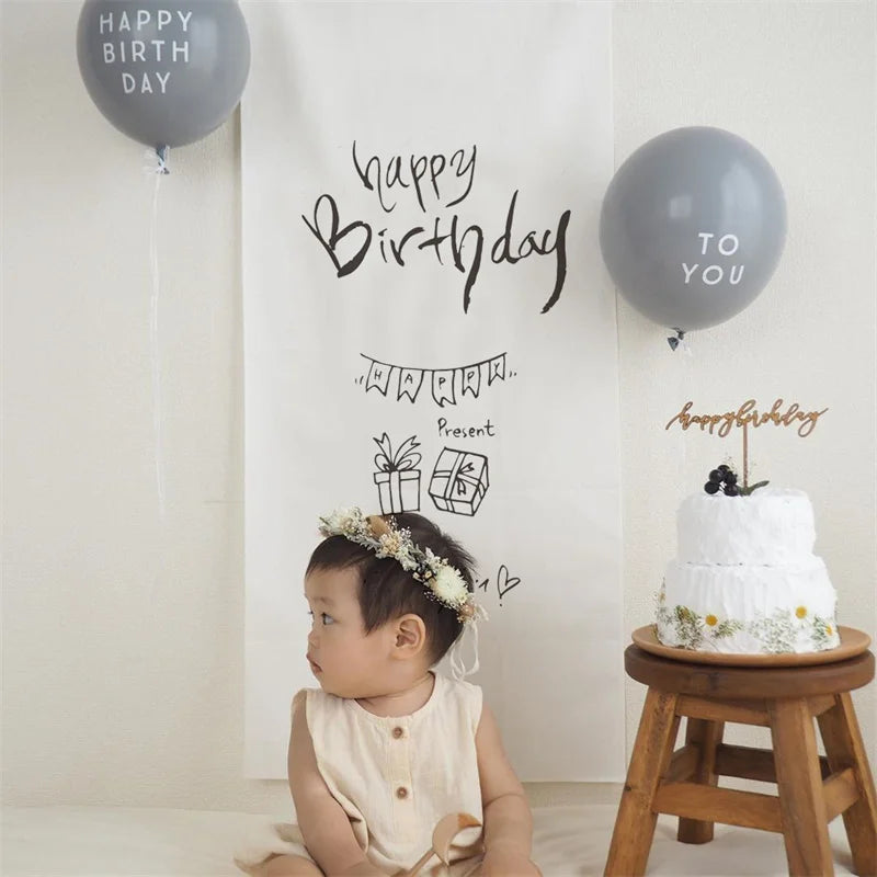 Premium Birthday Backdrop Tapestry - Festive Home Decor