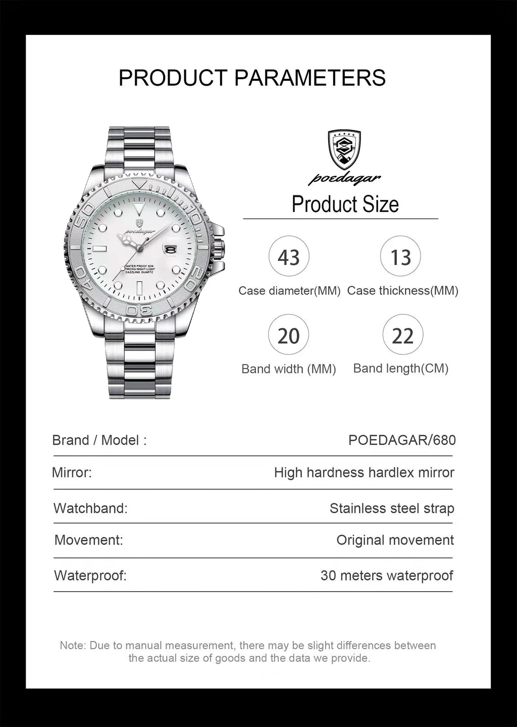 Luxury Military Men's Watch - Waterproof & Luminous